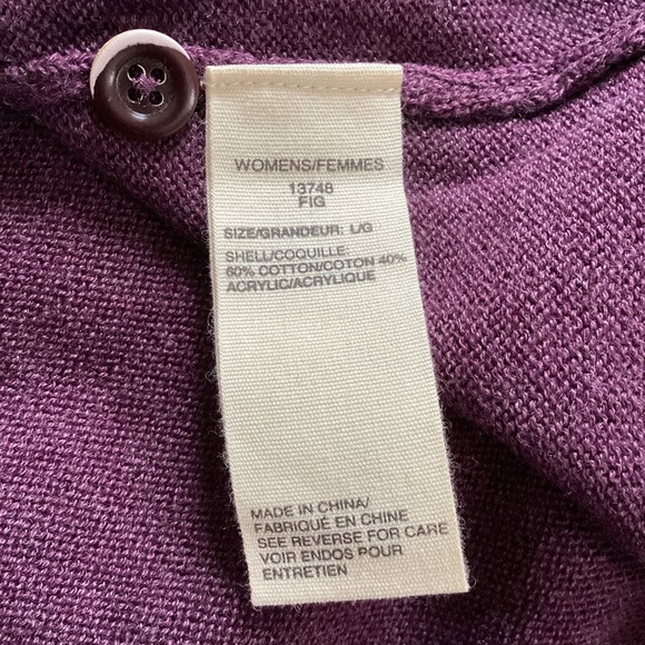 Woolrich Long Sleeve Knit Henley 1/4 Button Pullover Shirt Women's Size Large - Picture 7 of 8